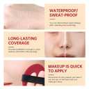 2 x MAEPEOR Cushion Foundation 9 Colors Full Coverage Weightless Satin Glow Foundation Hydrating Long-Lasting Cushion BB Cream (Color 07)