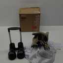 JOYIN 34.6" Halloween Decorations Outdoor Ghost Animated Standing White Sheet Ghost Scary Halloween Decor, Sound-Activated with Light Up Eyes Haunted House Prop for Indoor Outdoor Lawn Party Garden