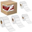 2x1 Shipping Labels Direct Thermal 12 Rolls - 1300 Labels Each Roll/Total 15600, Barcode Address Labels for Thermal Printers, Perfect Adhesive, Water and Oil Resistant