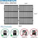 19.5 Inch Cast Iron Grill Grates for Weber Genesis 300, Genesis E310 E320 E330 S310 S320 S330 EP310 EP320 EP330 Gas Grill, 7528 7524 Cooking Grates for Weber Genesis Grill Replacement Parts