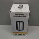 18W Modern Outdoor Lights for House, Front Porch Lights, Exterior Wall Mount Light Fixtures 3000K, Outdoor Patio LED Lights Waterproof, Aluminium Black Warm White