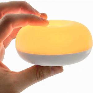 Baby Night Light, 0 Blue-Light Nursery Egg Light for Breastfeeding, Flip Design, Soft BPA Free, 3 Colors & Dimming, Rechargeable Portable Touch Nightlight for Kids Toddler