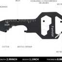 6 x Keychain Multi-tool 3Pack Metal Pocket Tool Portable No rust Wrench for Screw,ruler and bottle opener,19 in 1 Total Routine maintenance.