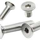 10PCS M8 x 35mm Flat Head Socket Cap Screws Bolts, Stainless Steel 18-8 (304), Bright Finish, Allen Socket Drive,Machine Screws Inner Hex Screw Fasteners Bolts