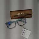 YEIN Progressive Multifocus Reading Glasses, Spring Hinge Blue Light Blocking Glasses for Women Men, No Line Multifocal Readers with Clear Lenses (+0.00/+2.00 magnification)