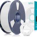 SUNLU 3D Printer Filament PLA Plus 1.75mm, SUNLU Neatly Wound 1.75mm PRO, PLA+ Filament for Most FDM 3D Printer, Dimensional Accuracy +/- 0.02 mm, 1 kg Spool(2.2lbs), White