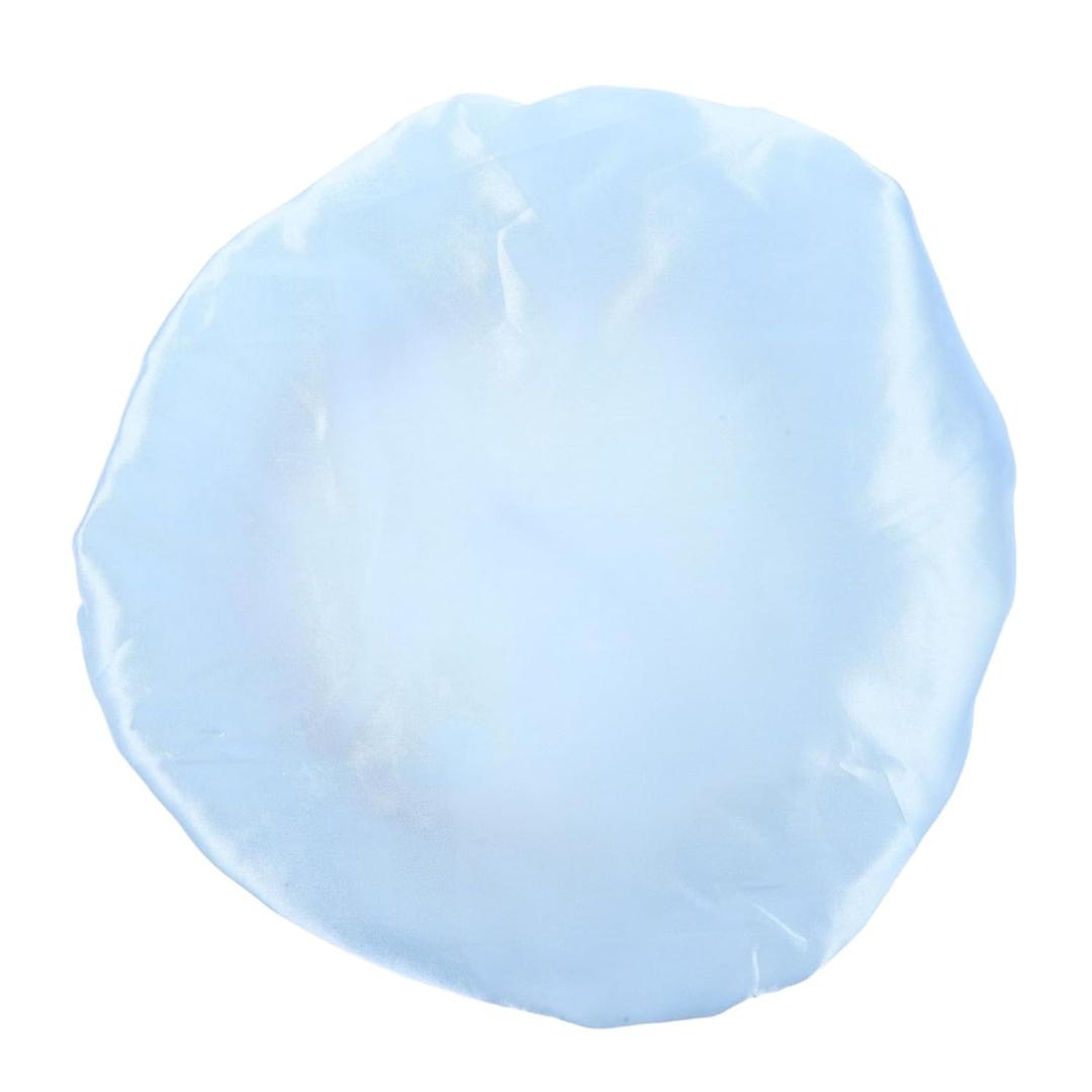 Adjustable Double Layer Bath Cap for Women and Men Reusable PE Shower Hair Hat with Elastic Bands Lightweight Travel Essential for Spa Bathroom and Daily Use