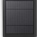 Paodekua 2 Pack 4W Solar Charger for Ring Spotlight & Stick Up Outdoor Cam, Black, High Efficiency, 10FT/3M Long Cable with USB-C to Ring Barrel Plug