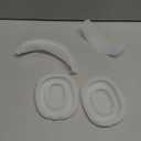 Silicone Case Cover for AirPods Max Headphones, Ear Pad Case/Ear Cups/Headband Cover Accessories for Apple AirPods Max (USB-C/Lightning)(2024/2020), Foggy White