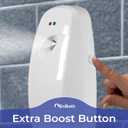 Automatic Air Freshener Spray Dispenser (2-Pack) Wall Mounted or Free Standing, Commercial and Home Use, Multiple Time Scent/Mist Release Settings for Room/Restroom Sprayer (White)