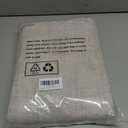 YoungsTex Extra Long Linen Curtains 95 Inch Length for Living Room, Beige Semi Sheer Drapes with Rod Pocket Back Tab Light Filtering for Dining Bedroom, Natural Beige, 2 Panels, 52 X 95 Inch