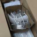 TOBUSA 6-Light Silver Semi Flush Mount Ceiling Light Fixture, Modern Industrial Brushed Nickle Sputnik Ceiling Light, E26 Close to Ceiling Light for Kitchen Bedroom Dining Room Living Room Hallway