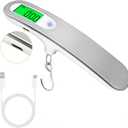 Rechargeable Luggage Scale with Hook & Type-C Port - Portable, Digital, High-Precision, and Ideal for Backpacks, Suitcases, and Carry-Ons - Up to 110lb/50kg Capacity -Hook