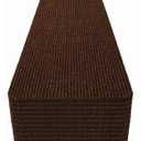 8x30 Carpet Stair Treads Pack of 15 with Stickers for Easy Peeling - Self-Adhesive Peel and Stick Carpet for Stairs - Works with Most Subfloor Types - Brown Stair Treads