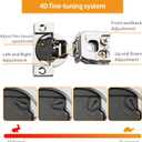 Chibery 10 Pack 1-1/4" 4D Overlay Soft Close Concealed Hinges for Face Frame Door, Control Closing Speed, Smooth Slow Self Close Hinges, Satin Nickel, 105 Open Angle Stainless Steel Cabinet Hinges