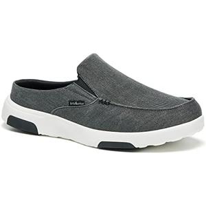 Men's Orthopedic Slip-On Loafers Walking Shoes with Arch Support: Comfortable Soft Loafers for Swollen Feet, Diabetic Driving Loafers for Plantar Fasciitis Relief Black Size 8