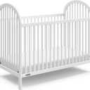 Graco Olivia Convertible Crib (White)  GREENGUARD Gold Certified, 100% Solid Wood, Fits Standard Crib Mattress, Converts to Toddler Bed and Daybed, 4 Adjustable Mattress Heights