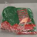 Shinymoon Christmas Elf Costume Set Accessories Elf Hat Shoes Covers Socks Ears for Women Men Adults Xmas Cosplay Party Red, Green