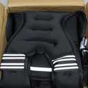 ZELUS Weighted Vest for Men and Women | 4-10lb/11-20lb/20-32lb Vest with 6 Ironsand Weights for Home Workouts | Adjustable Body Weight Vest Exercise Set for Cardio and Strength Training (Black)