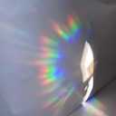 Olicard Window Suncatcher Sticker Indoor Rainbow Prism Window Film Bedroom Decoration, Anti Collision Window Decals for Bird Strikes, Sun Catchers Window Decals, Window Rainbow Maker for Home Decor (Devil Rays)