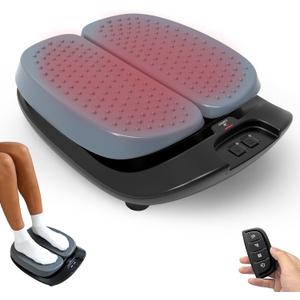 Foot Massager for Neuropathy FSA Eligible HSA, Adjustable Vibration Foot Massager with Heat & Remote Control, Electric Feet Massager for Legs Circulation, Plantar Fasciitis Pain, Stress Relief