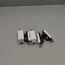 AIDA 5 Pack 3 Way Decorator Switch White, Electric Switches, Light Switch 15Amp, 120/277 Volt, 3 Way Rocker Switch, Wall Replacement, Self-Grounding, Residential Grade, UL Listed