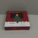 Christmas Tree Topper Lighted Star with Built-in 10 Replaceable Bulbs, 9.5 Clear Five-Pointed Star Tree Topper Plug in for Indoor Office Xmas New Year Holiday Tree Decoration, Warm White