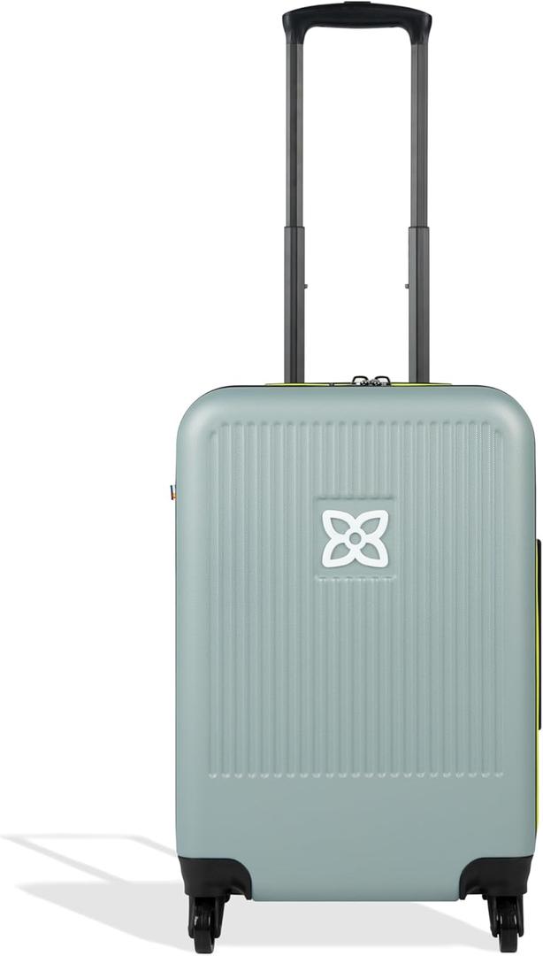 Sherpani Meridian, 22 Inch Carry On Luggage Airline Approved, Rolling Hardside Suitcase 22x14x9, Travel Luggage for Women, Expandable Suitcase, Travel Gift (St. Lucia)