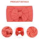 CLLOT Super Stretchy Soft Knot Headbands with Hair Bows Head Wrap Hair Accessories For Newborn Baby Girls Infant Toddlers Kids