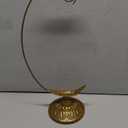 DEMDACO Leaf Pattern Gold Tone 12 x 7 Iron Metal Christmas Ornament Display Stand