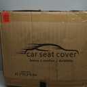 Car Seat Cover Full Set, Leather Car Seat Cover, Waterproof Seat Covers, Car Seat Cushion, Nappa Leather Seat Covers Car Seat Protector Universal Fit Most Cars Black