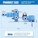 242252702 240531101 Refrigerator Water Inlet Valve Compatible with Frigidaire Kenmore Replacement 240505101 240505102 240508101 240508102 for Frigidaire Water Inlet Valve 