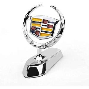 3D Fit Cadillac Emblem Car Logo Front Vehicle Hood Ornament Car Cover Chrome Eagle Badge for Cadillac Escalade XT5 XT6 CT5 CT4Car Accessories