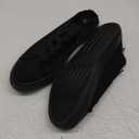 BENPAO Women's Slip on Sneakers Canvas Slip ons Shoes Fashion Comfortable Mules Womens Non Slip Loafers Casual Backless Shoes (10, Full Black)