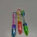 YoYa Toys Liquipen - Liquid Motion Bubbler Pen Toy (3 Pack) - 3 Colors - Colorful Timer Pens for Focus, Stress & Anxiety Relief - Fun Desk Fidget Toy for School & Office - Great Gift for Kids & Adults