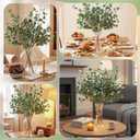 Giegxin 6 Pcs 30" Extra Long Artificial Eucalyptus Stems, Tall Greenery Stems, Fake Eucalyptus Plants for Large Vases, Wedding & Home Party Decor, Realistic Silk Leaves