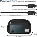 DMLuna Small Crossbody Bags for Women Trendy, Lightweight Fanny Pack for Women & Men, Mini Belt Bag, Waist Bag with Adjustable Strap for Running Workout Traveling, Black