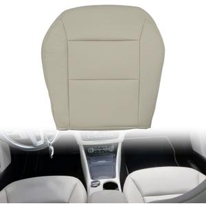 GXARTS Front Driver or Passenger Side Bottom Replacement Seat Cover Microfiber Leather Beige Light Tan Compatible with Mercedes-Benz CLA250 CLA 250 2014 2015