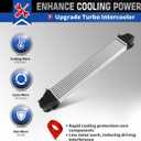 Aluminum Turbocharger Intercooler Compatible with Equinox L LS LT RS Premier Terrain SL SLE SLT 2018-2022 1.5L L4 Turbocharged Replace 3012116 84454110 Turbo Charge Cooler