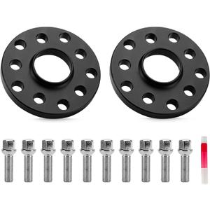 TadaMark 5x100 or 5x112 Hubcentric Wheel Spacers 15mm 5 Lug Wheel Adapters fit for Audi A3 A4 A6 A8 Q3 R8 RS4 RS6 S3 S4 S6 S8 TT Allroad Quattro CC GT Golf GTI 57.1mm Bore with M14x1.5 Studs - 2pcs