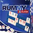 Point Games Rummy Cube 6 Player Edition Set - Classic Family Game, Ages 8+ with More Tiles, Six Racks - Ideal for Kids, Adults & Family Game Night