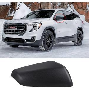 Right Passenger Side Exterior Mirror Cap Cover Rearview Mirror Cover Trim Fit for 2018 2019 2020 2021 2022 2023 Chevrolet Equinox & GMC Terrain Replace 23406416 (Textured Black)