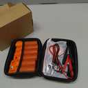 Universal Fuel Injector Tester Cleaner Tool Kit, 6 Size Cleaning Adapters 8 Pulse Modes Injector Tester 12V/5V Output Power Drive, 4 Wire Dual Channel DIY Fuel Injector Cleaner Tools