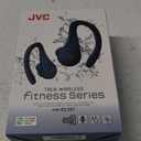 JVC Sport True Wireless Earbuds Headphones, Lightweight and Compact, Long Battery Life (up to 30 Hours), Sound with Neodymium Magnet Driver, Water Resistance (IPX5) - HAEC25TA (Blue) (Small)