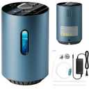 Hydrogen Inhalation Machine 225mL/min 2 in 1Portable, HO-Separation Dual-Output Inhaler, Hydrogen Water Generator 1600ppbMolecular Hydrogen H2 Inhaler SPE Water Ionizer for Home