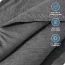 Bare Home Comforter Set - Oversized King - Ultra-Soft - Goose Down Alternative - Premium 1800 Series - All Season Warmth Comforter (Oversized King, Heathered Grey)