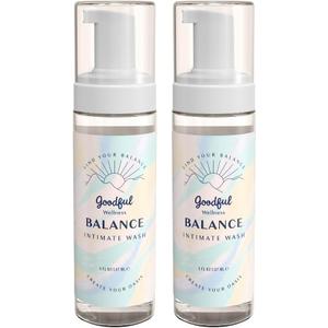 2 x Goodful Wellness Intimate PH Balancing Wash Gel  Water-Based, Hypoallergenic Formula for Comfortable Use with Accessories, Long-Lasting, Non-Sticky, Gentle (2)