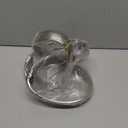 Metal Decorative Object  Minimalist Shelves & Coffee Table Decor  Aluminum Knot Sculpture Modern Home Decor for Office, Bedroom & Living Room  8" x 7", Silver