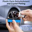 Plating Refurbishing Agent, Crystal Coating for Car Plastic Parts,Car Plastic Plating Refurbishing Agent,Nano Coating Agent,Cars Plastics Restorer for DIY, Automotive, 30ml(3pcs) (EXP 12/31/26)