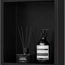 Stainless Steel Shower Niche 12" X 36", 3-Tiers Wall Niche, Black
No tile Needed, Recessed Niche for Bathroom Storage,Waterproof & Space Saving, Over Mount Installation